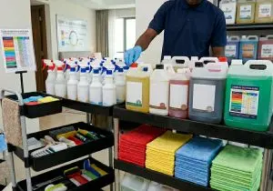 Professional cleaning chemicals and supplies